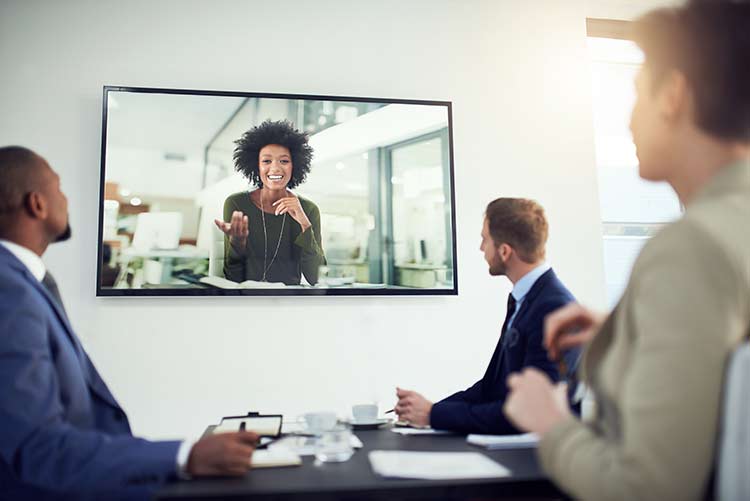 individuals in a business meeting.